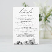 セントポールの結婚詳細エンクロージャカード エンクロージャーカード (スタンド正面)