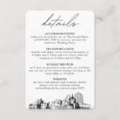 セントポールの結婚詳細エンクロージャカード エンクロージャーカード (正面)