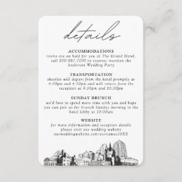 セントポールの結婚詳細エンクロージャカード エンクロージャーカード