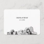 セントポールの結婚RSVP食事オ伝統的プション エンクロージャーカード (裏面)