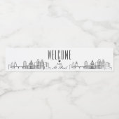 セントポールスカイライン |ウェルカムメッセージ ペットボトルラベル (シングルラベル)