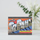 セントポールミネソタのヴィンテージからの挨拶 ポストカード (スタンド正面)