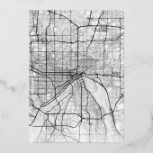 セントポールラブロケーター |結婚式の日付の保存 箔招待状 (裏面)