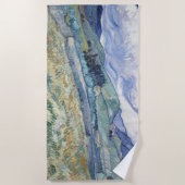 セントポールヴィンセント・ヴァン・ゴッホの後ろの風景 ビーチタオル (正面)