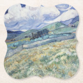 セントポールヴィンセント・ヴァン・ゴッホの後ろの風景 ペーパーコースター (正面)