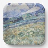 セントポールヴィンセント・ヴァン・ゴッホの後ろの風景 ペーパープレート (正面)