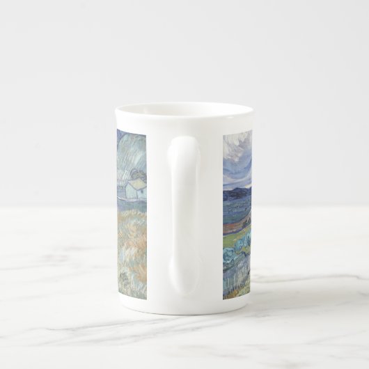 セントポールヴィンセント・ヴァン・ゴッホの後ろの風景 ボーンチャイナマグカップ (裏面)