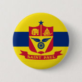 セントポール国旗、ミネソタ州ボタン 缶バッジ (正面)