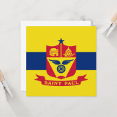 セントポール国旗（ミネソタ） カード (正面/裏面インサイチュ)