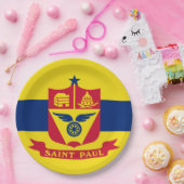 セントポール国旗(ミネソタ) ペーパープレート (パーティー)