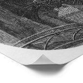 セントポール大聖堂とスラム ポスター (角)