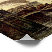 セントポール大聖堂とロンドンブリッジ ポスター (角)