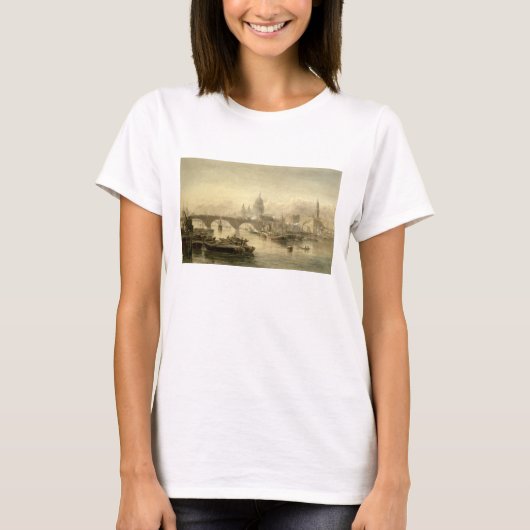 セントポール大聖堂とロンドン橋の蘇州 Tシャツ (正面)