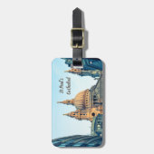 セントポール大聖堂ロンドンヴィンテージギフトポスターホール ラゲッジタグ (正面縦)