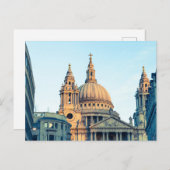 セントポール大聖堂ロンドンヴィンテージギフトポスター シーズンポストカード (正面/裏面)
