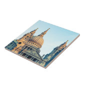 セントポール大聖堂ロンドンヴィンテージギフトポスターCer タイル (側面)