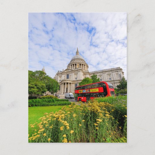セントポール大聖堂ロンドン、英国はがき ポストカード (正面)