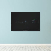 セントポール大聖堂ロンドン、英国シティスケープ キャンバスプリント (インサイチュ (ウッドフロア))