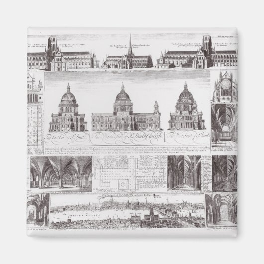 セントポール大聖堂 マグネット (正面)