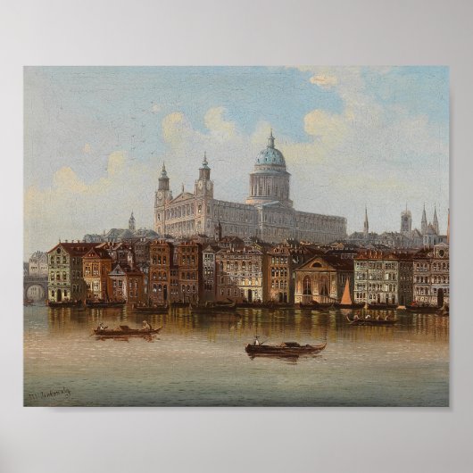 セントポール大聖堂 | ヨハン・ウィルヘルム・ジャンコウスキー ポスター (正面)