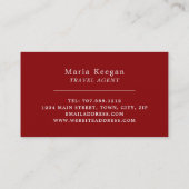 セントポール大聖堂，ロンドン市旅行代理店 名刺 (裏面)