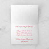 セントポール川の遊覧船のクリスマスカード カード (内部)