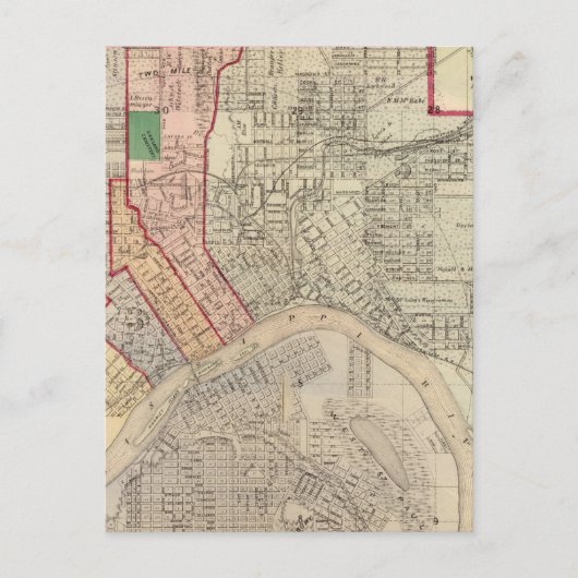 セントポール市及び周辺計画 ポストカード (正面)