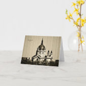 セントポール教会 カード (黄色い花)