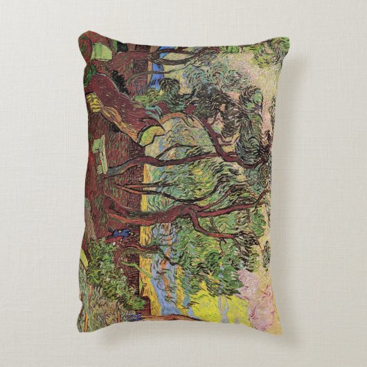セントポール病院とガーデンby Vincent vanゴッホ アクセントクッション (裏面(縦))