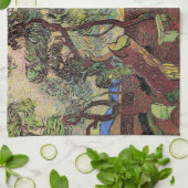 セントポール病院とガーデンby Vincent vanゴッホ キッチンタオル (折り畳み)