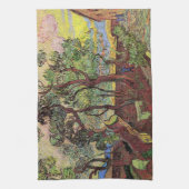 セントポール病院とガーデンby Vincent vanゴッホ キッチンタオル (縦)