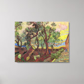 セントポール病院とガーデンby Vincent vanゴッホ キャンバスプリント (正面)