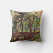 セントポール病院とガーデンby Vincent vanゴッホ クッション (裏面)