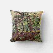 セントポール病院とガーデンby Vincent vanゴッホ クッション (正面)