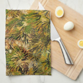 セントポール病院のメドーヴィンセント・ヴァン・ゴッホ キッチンタオル (四つ折り)