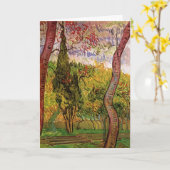 セントポール病院の庭園ビンセント・ヴァン・ゴッホ カード (黄色い花)