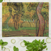 セントポール病院の庭園ビンセント・ヴァン・ゴッホ キッチンタオル (折り畳み)