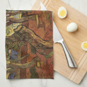 セントポール病院の庭園ビンセント・ヴァン・ゴッホ キッチンタオル (四つ折り)