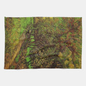 セントポール病院の庭園ビンセント・ヴァン・ゴッホ キッチンタオル (横)
