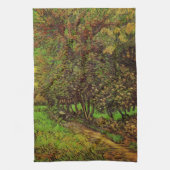 セントポール病院の庭園ビンセント・ヴァン・ゴッホ キッチンタオル (縦)