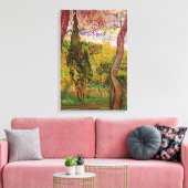 セントポール病院の庭園ビンセント・ヴァン・ゴッホ キャンバスプリント (インサイチュ (リビング))