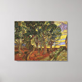 セントポール病院の庭園ビンセント・ヴァン・ゴッホ キャンバスプリント (正面)