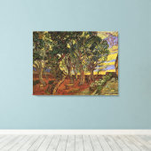 セントポール病院の庭園ビンセント・ヴァン・ゴッホ キャンバスプリント (インサイチュ (ウッドフロア))