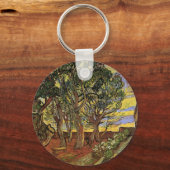 セントポール病院の庭園ビンセント・ヴァン・ゴッホ キーホルダー (正面)