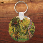 セントポール病院の庭園ビンセント・ヴァン・ゴッホ キーホルダー (正面)