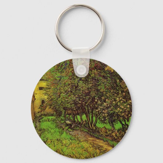 セントポール病院の庭園ビンセント・ヴァン・ゴッホ キーホルダー (正面)