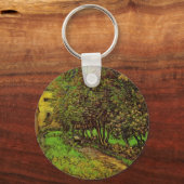 セントポール病院の庭園ビンセント・ヴァン・ゴッホ キーホルダー (正面)