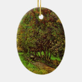 セントポール病院の庭園ビンセント・ヴァン・ゴッホ セラミックオーナメント (裏面)