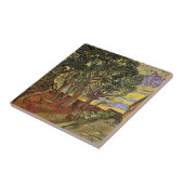 セントポール病院の庭園ビンセント・ヴァン・ゴッホ タイル (側面)