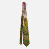 セントポール病院の庭園ビンセント・ヴァン・ゴッホ ネクタイ (裏面)